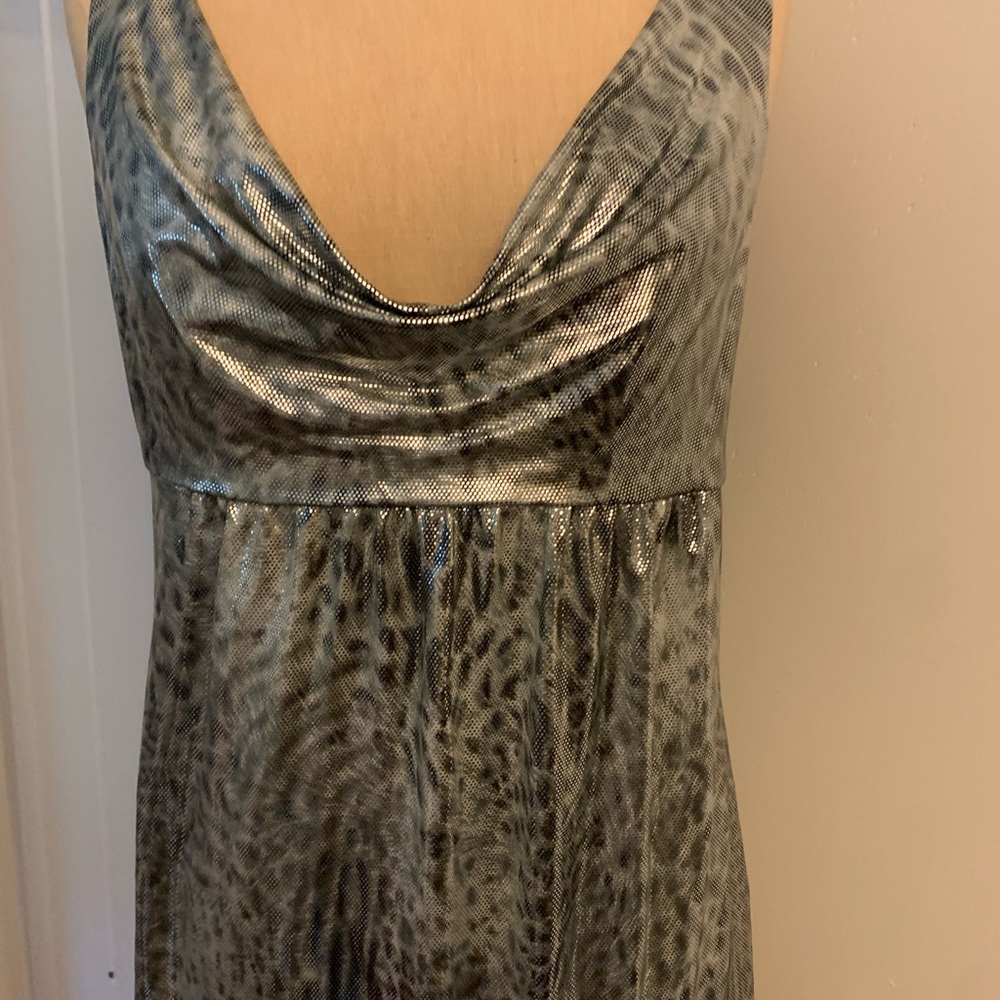 Metallic dress great for a dance party or special occasion.